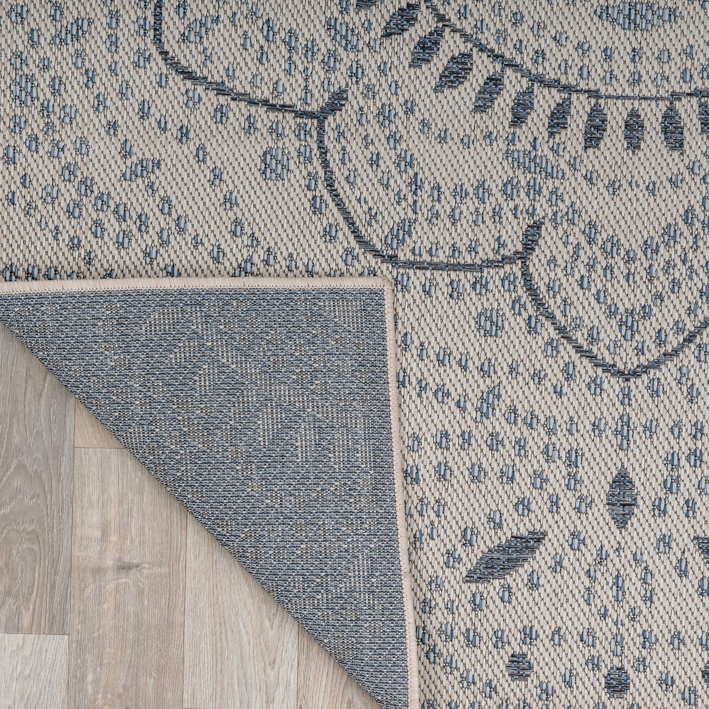 Rugshop Medallion Easy Cleaning for Patio/ Deck Rugs,Balcony Rugs Indoor/Outdoor Area Rug 5' x 7' Cream