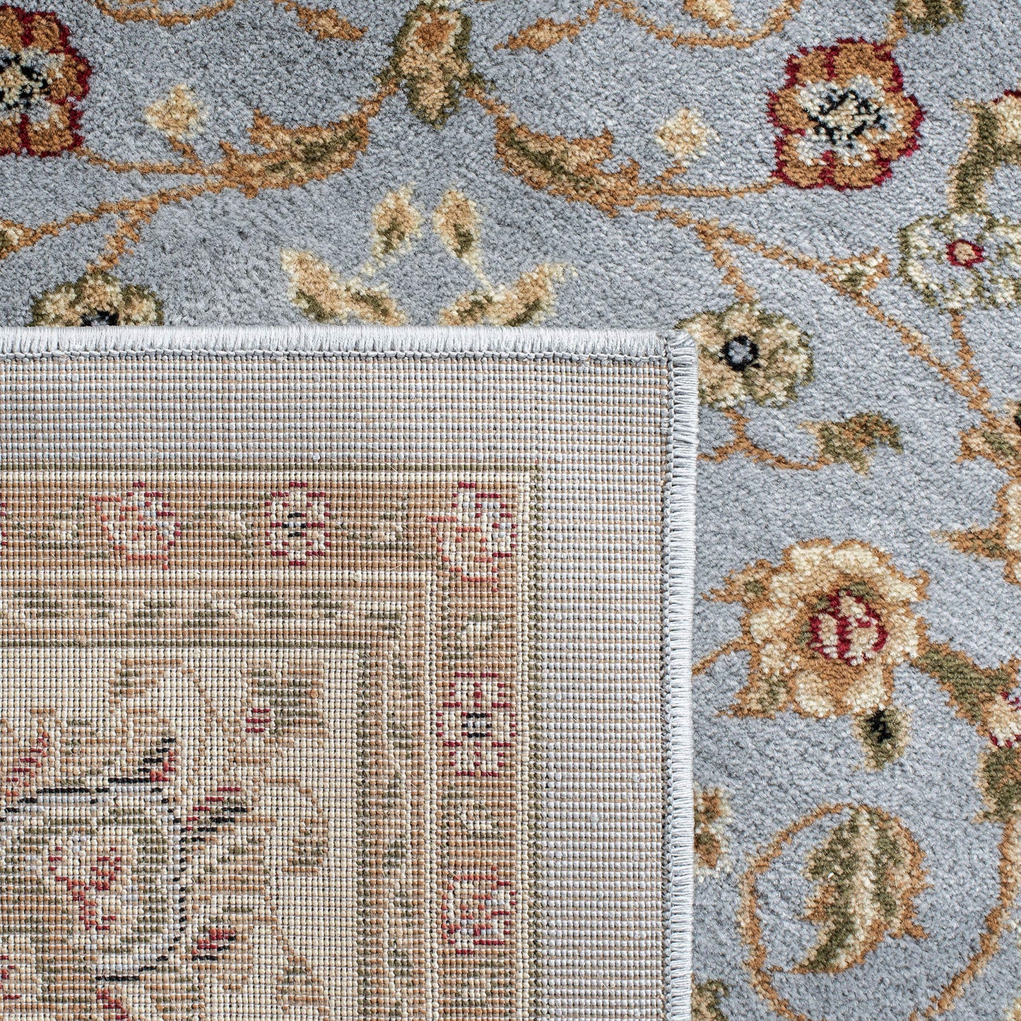 SAFAVIEH Lyndhurst Collection X-Large Area Rug - 11' x 15', Light Blue & Ivory, Traditional Oriental Design, Non-Shedding & Easy Care, Ideal for High Traffic Areas in Living Room, Bedroom (LNH312B)