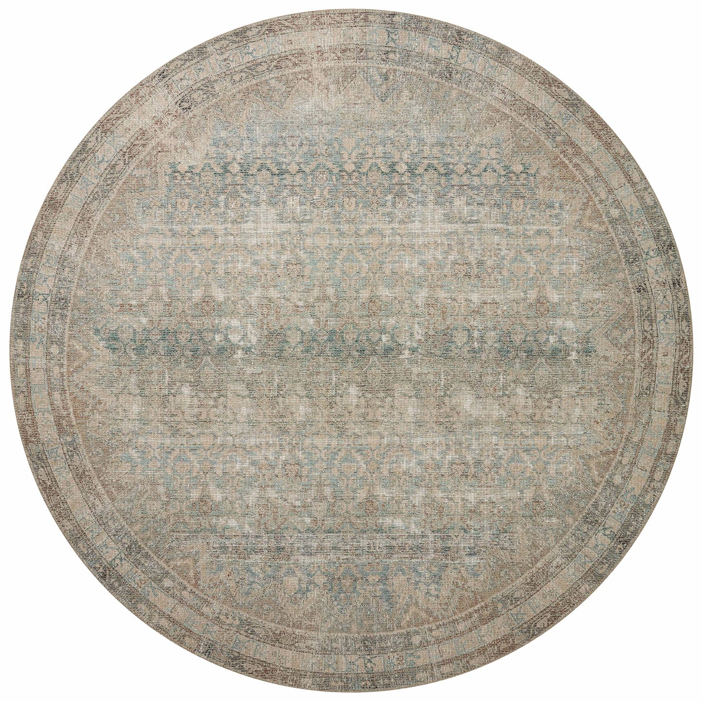 Loloi Angela Rose Aubrey Collection AUB-03 Jade/Natural 10'-0" x 14'-0", .19" Pile Height, Area Rug
