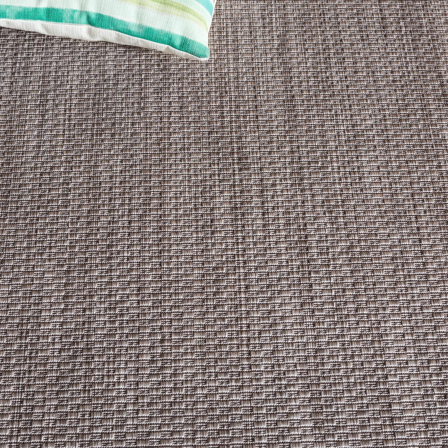 SAFAVIEH Washable Rug Outdoor Courtyard Collection - 8' x 10', Beige & Brown, Non-Shedding & Easy to Clean, Ideal for Patio, Backyard, Mudroom (CY8477-36312)