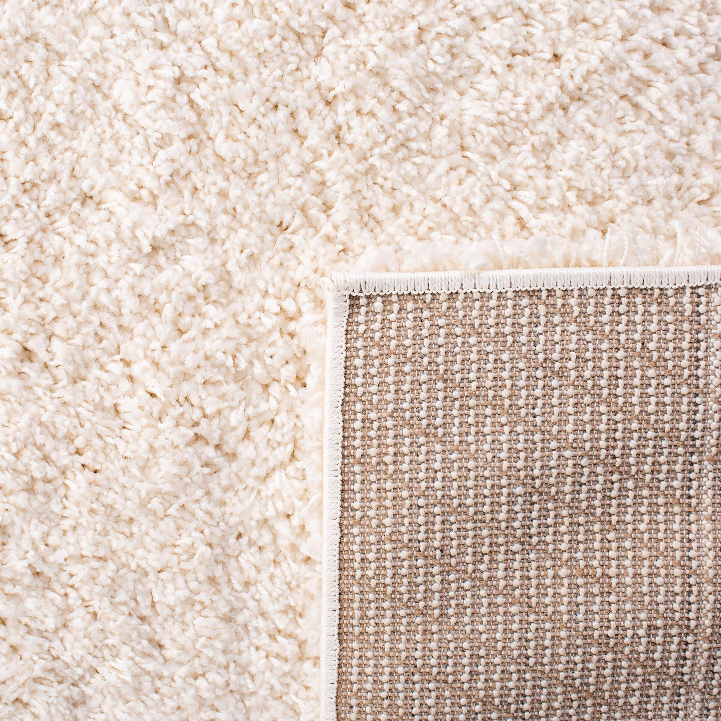 SAFAVIEH Area Rug 4x6 - California Shag Collection - Ivory, Non-Shedding & Easy to Clean, Ultra Plush Thick Pile, Ideal for Living Room, Bedroom, Dining Space (SG151-1212)