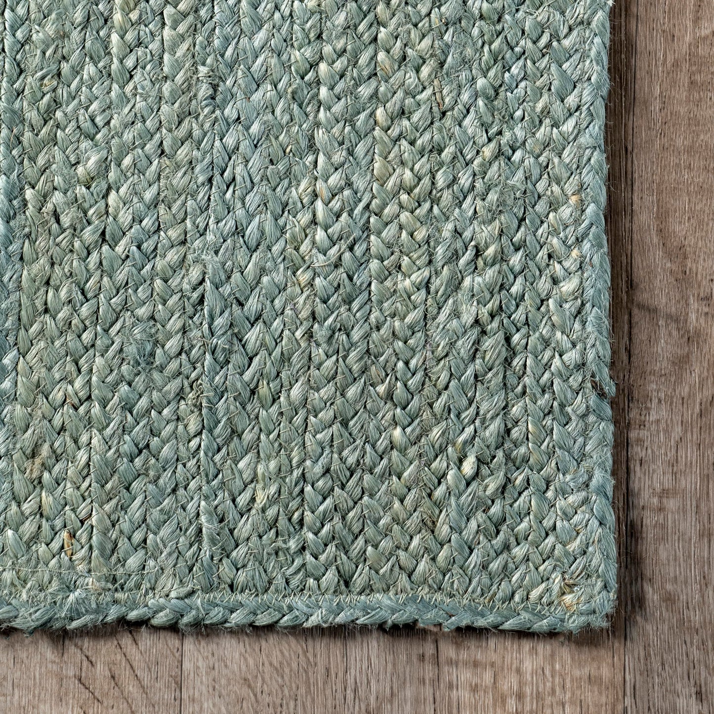 nuLOOM 8x10 Rigo Jute Hand Woven Area Rug, Green, Solid Farmhouse Design, Natural Fiber, For Bedroom, Living Room, Dining Room, Hallway, Office, Kitchen, Entryway