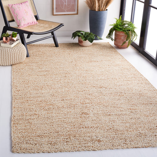 SAFAVIEH Natural Fiber Collection Accent Rug - 4' x 6', Ivory & Natural, Handmade Wool & Jute, Ideal for High Traffic Areas in Entryway, Living Room, Bedroom (NFB950A)