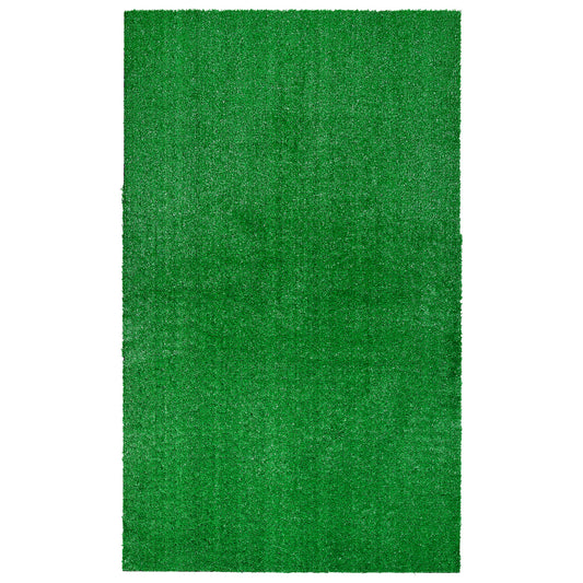 Garland Rug Artificial Grass 3 Ft. X 5 Ft. Large Indoor/Outdoor Area Rug Green, Durable, and Low-Maintenance for Patios, Lawns, and More