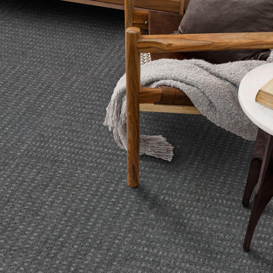 Mohawk Home Peel and Stick Carpet Tiles 18x18 Inch Indoor Outdoor Polyester, Stain Resistant, Easy DIY Install (10 Tiles, 22.5 Sq Ft,Gray Wide Wale)