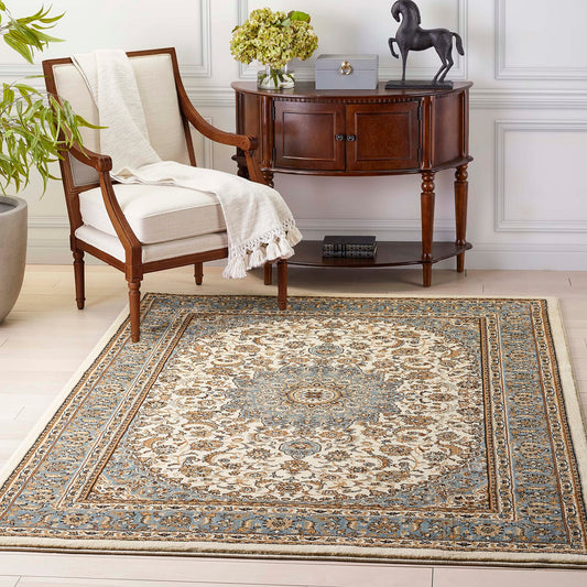 Well Woven Timeless Aviva Traditional Ivory 3'11" x 5'3" Area Rug