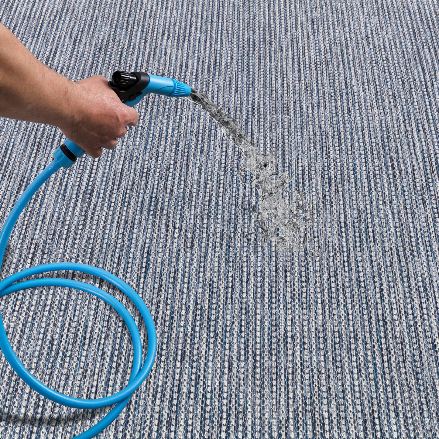 Keen Home Design Terrace Outdoor Area Rug - 10x14 Washable Indoor/Outdoor Rug for Patio, Kitchen, Balcony, Beach, Garden, Deck and Porch, Size: 10'x14'