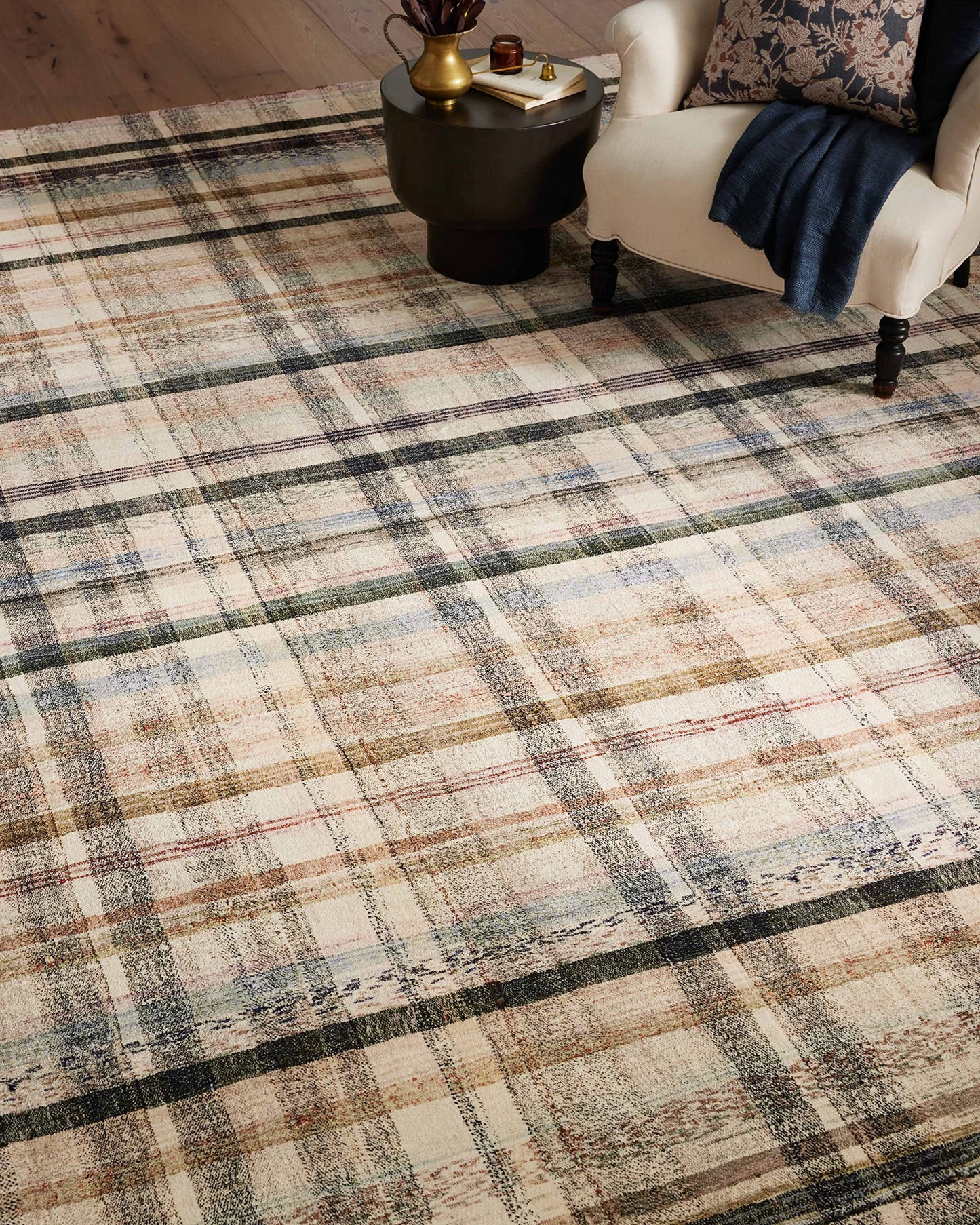 Loloi Chris Loves Julia Humphrey Collection HUM-02 Ivory/Multi 7'-3'' x 9'-3'' .38" Pile Height, Area Rug feat. CloudPile