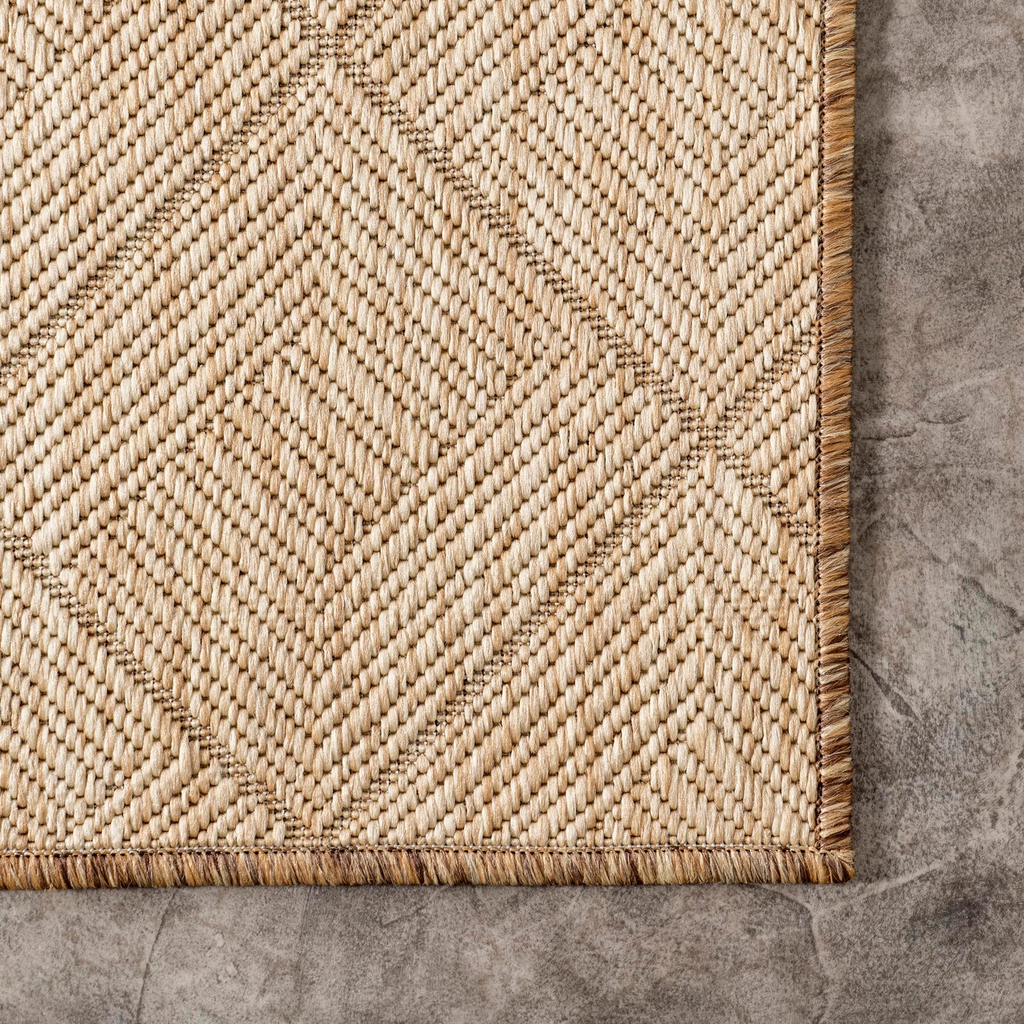 Nuloom Outdoor Performance Ray Brown/Ivory, 3'6" x 5', Solid, Soft and Textured, High Traffic, Stain Resistant, Easy Clean, Durable Area Rug for Indoor/Outdoor Patio, Deck, Porch, Garden, Courtyard