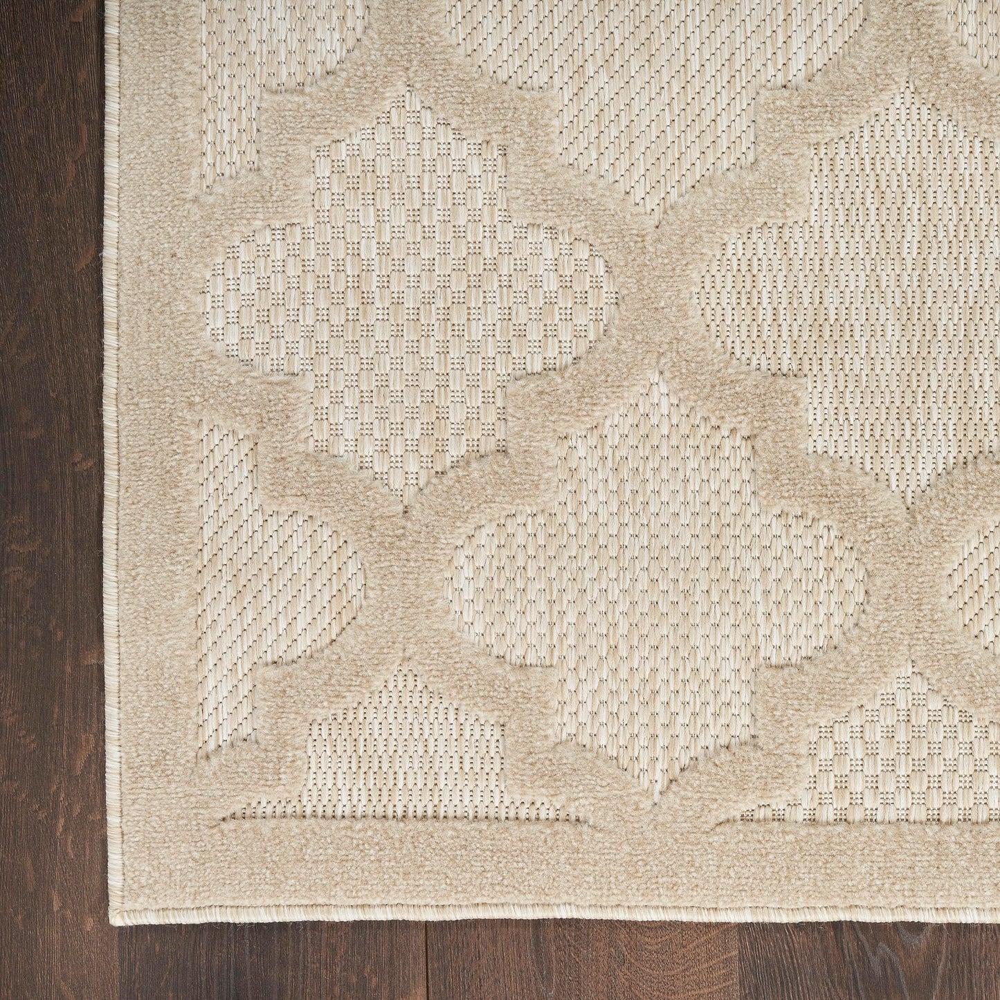 Nourison Home Easy Care Cream 2'2" x 7'6 Area Rug - Easy Clean, Non Shedding, Bed Room, Living Room, Dining Room, Kitchen (8' Runner)