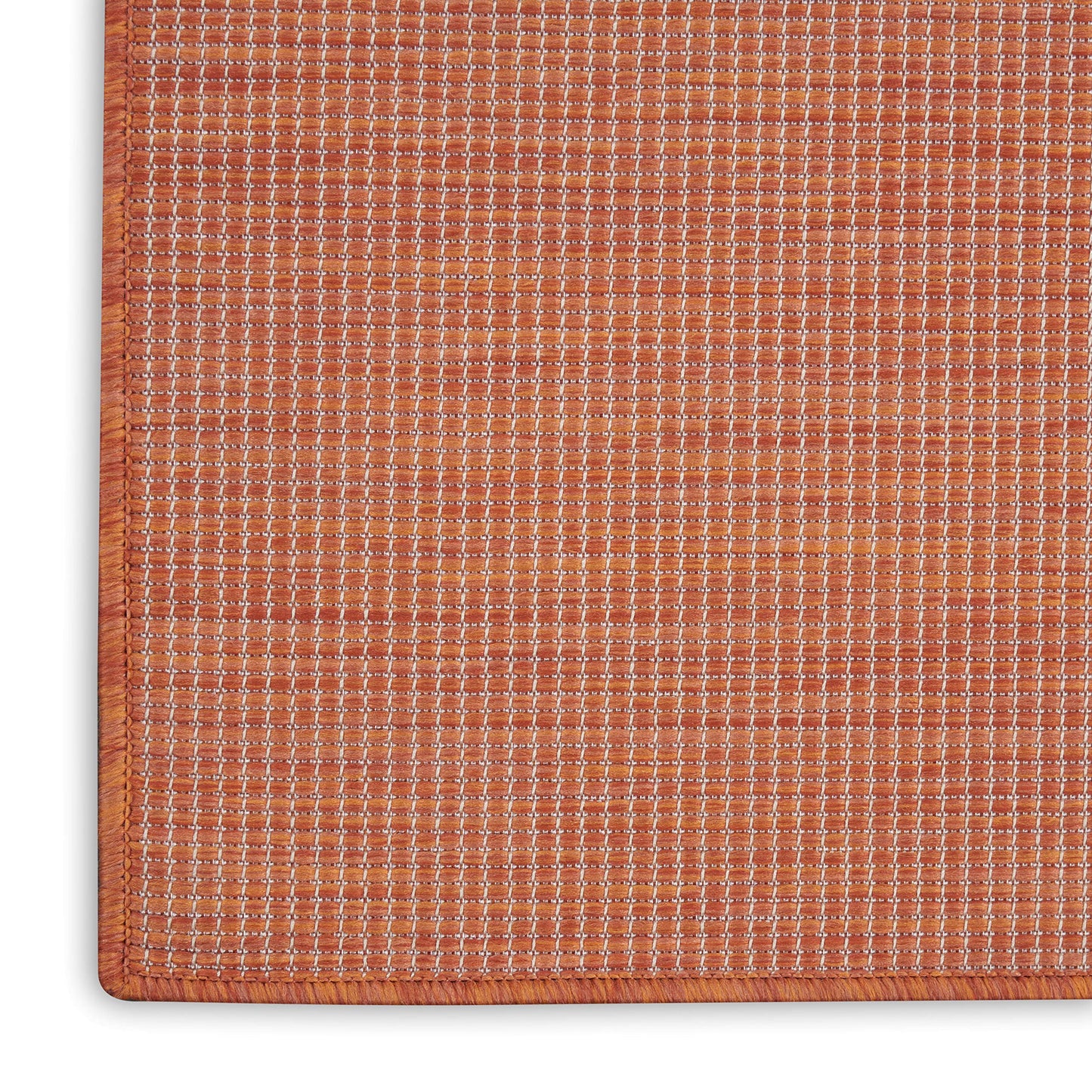 Nourison Home Positano Terracotta 4' x 6' Area Rug - Easy Clean, Non Shedding, Bed Room, Living Room, Dining Room, Kitchen (4' x 6')