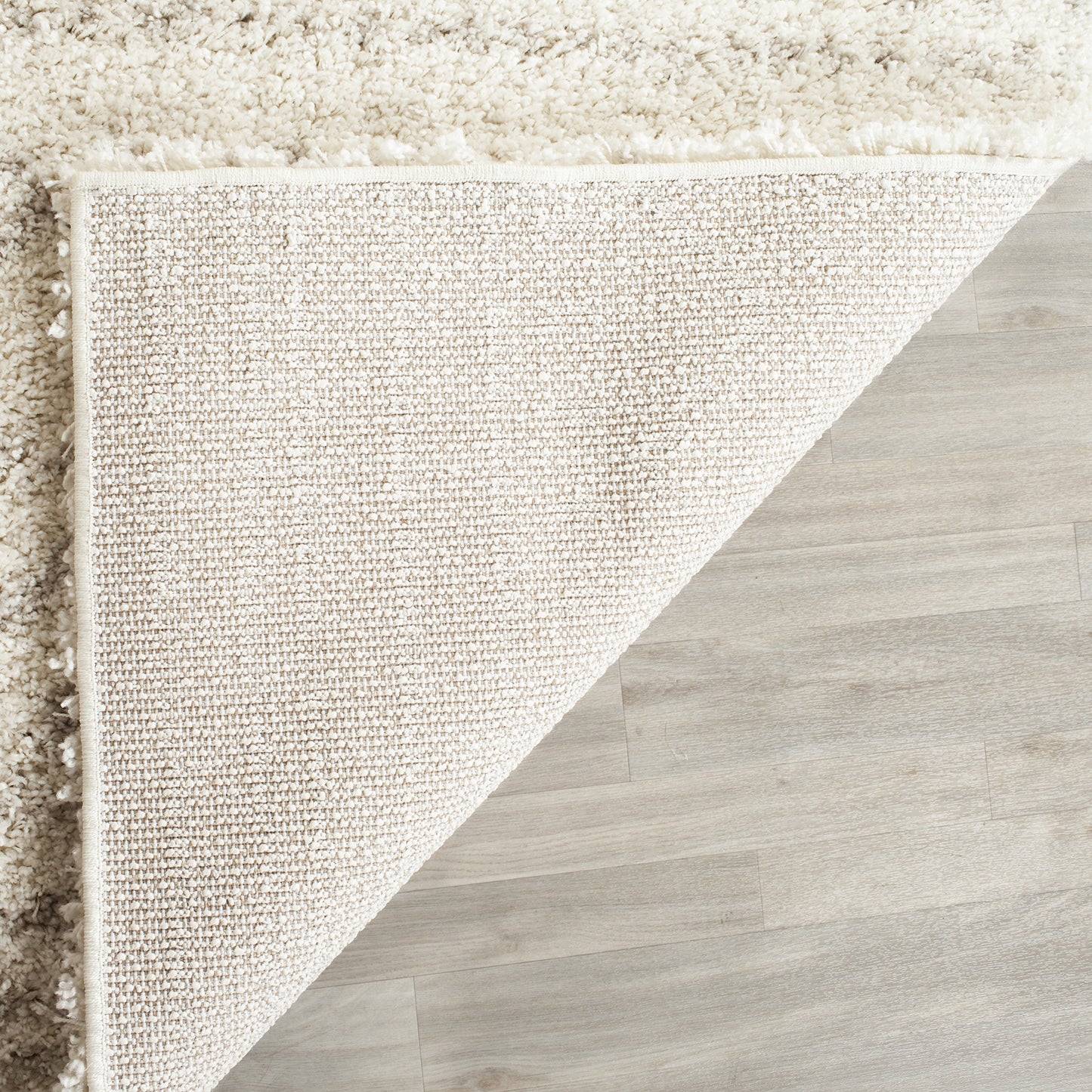 SAFAVIEH Area Rug 10x14 - Arizona Shag Collection - Large - Ivory & Beige, Moroccan Boho Design, Non-Shedding & Easy to Clean, Ideal for Living Room, Bedroom, Dining Space (ASG741A)