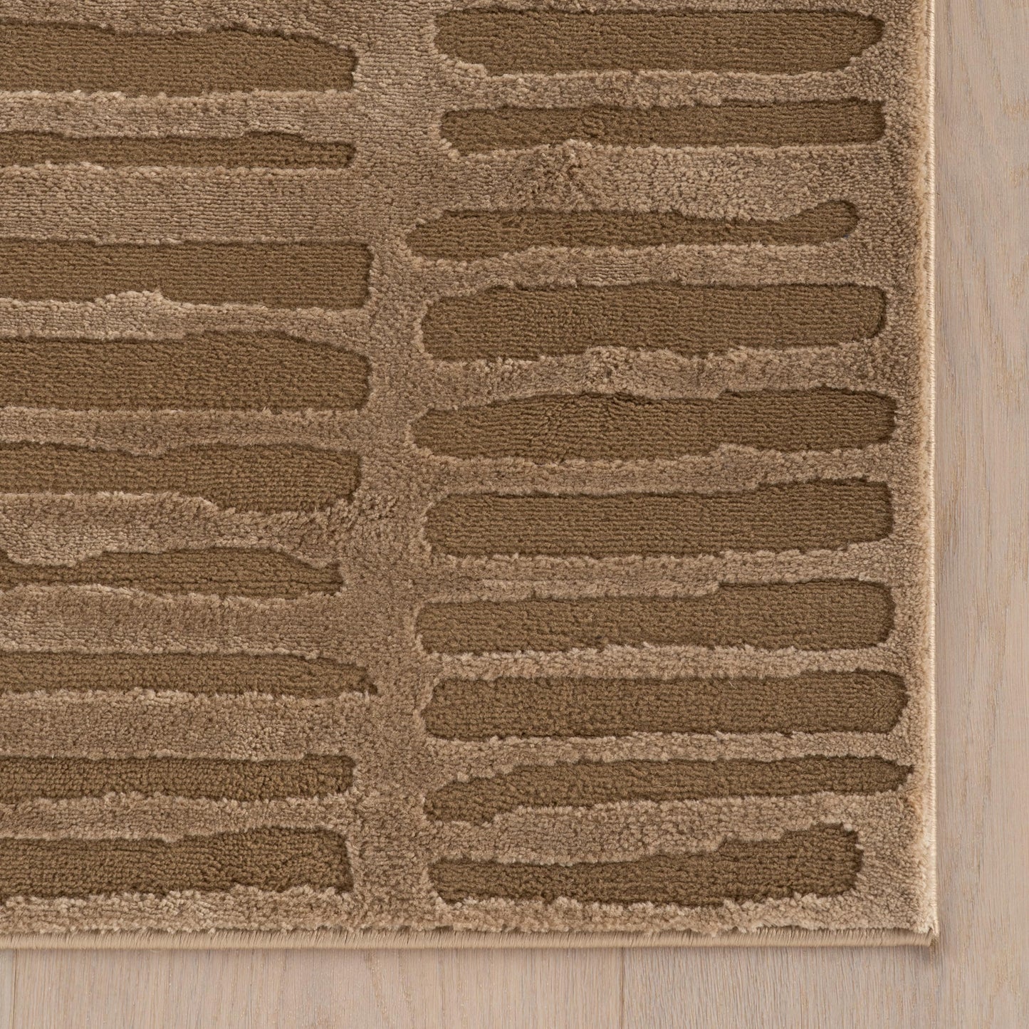 Nuloom Kailani Abstract 3' x 5' Machine Washable Accent Rug for Living Room Bedroom Dining Room Entryway, Sand