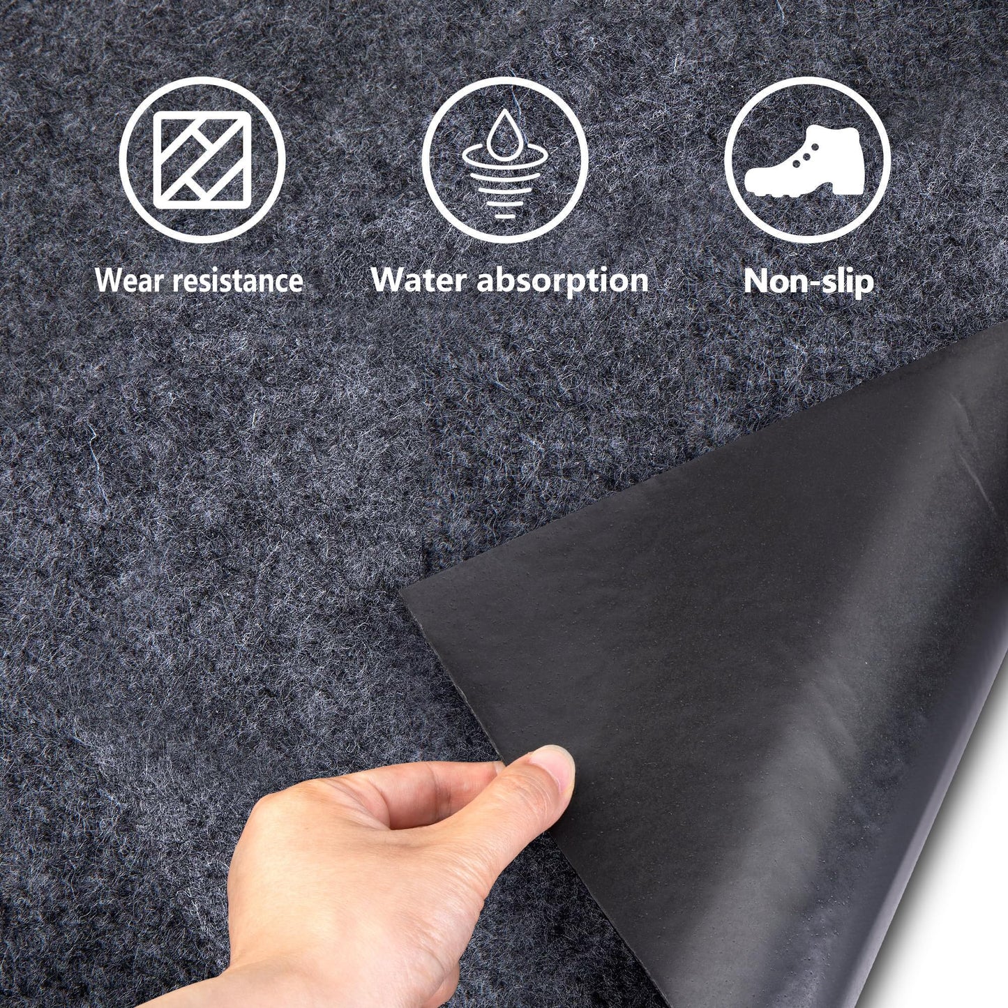 DECOHS 6.2 x 5 Ft Camping Tent Carpet Mat - Waterproof Outdoor Tent Rug - Portable Cuttable Picnic Camping Floor Blanket for Lawn Supplies