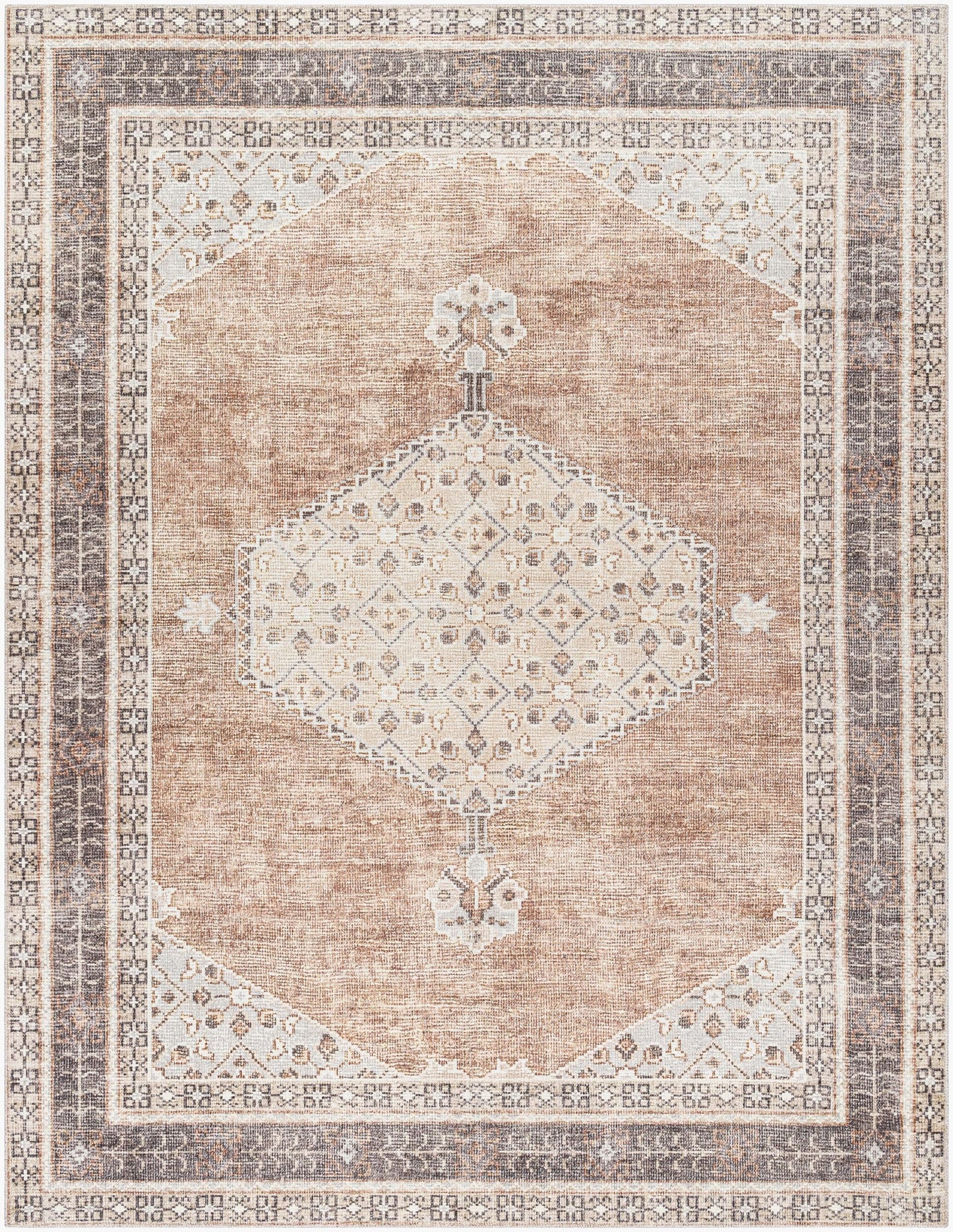Livabliss x Becki Owens Lila Medallion Area Rug , 5'3" x 7', Tan