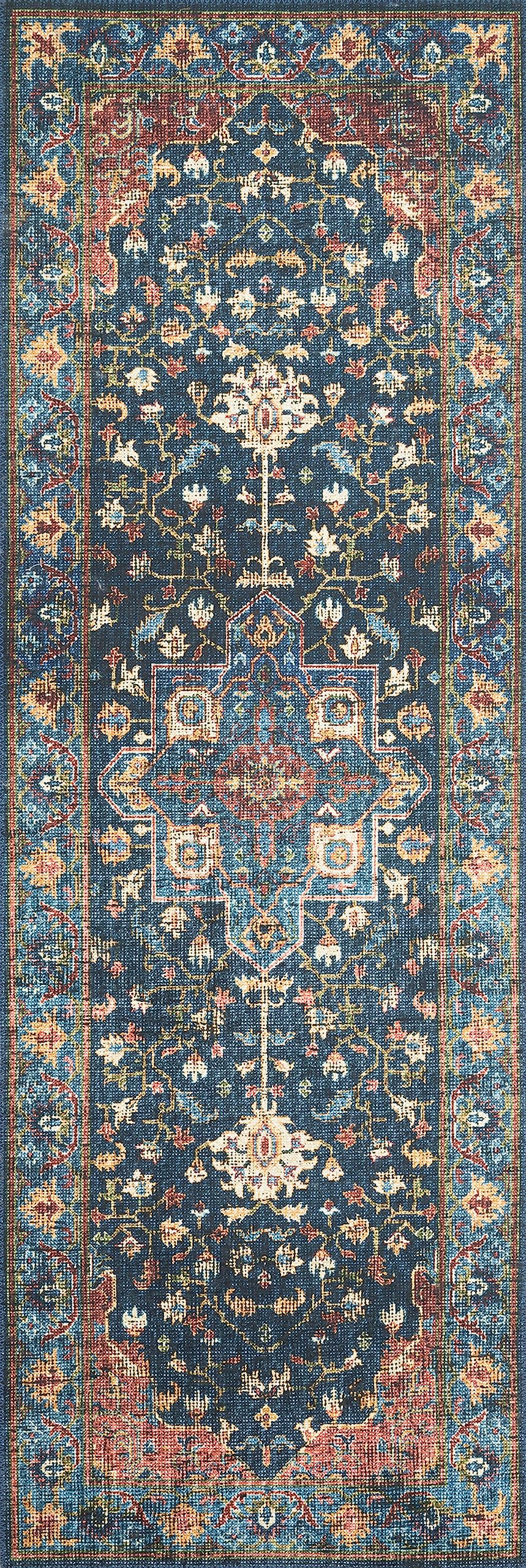 Loloi Skye Collection SKY-08 Denim/Brick 9'-0" x 12'-0" Area Rug