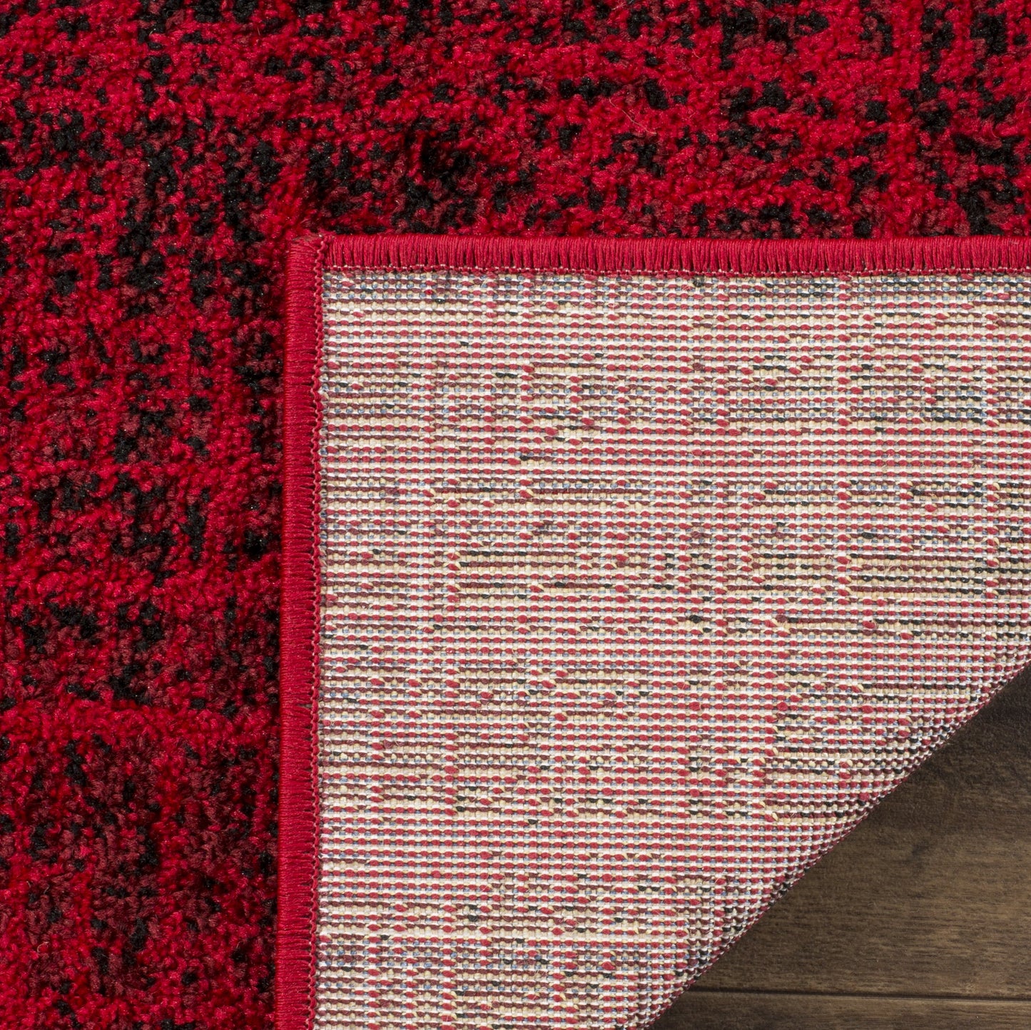 SAFAVIEH Adirondack Collection Accent Rug - 3' x 5', Red & Black, Modern Abstract Design, Non-Shedding & Easy Care, Ideal for High Traffic Areas in Entryway, Living Room, Bedroom (ADR116F)