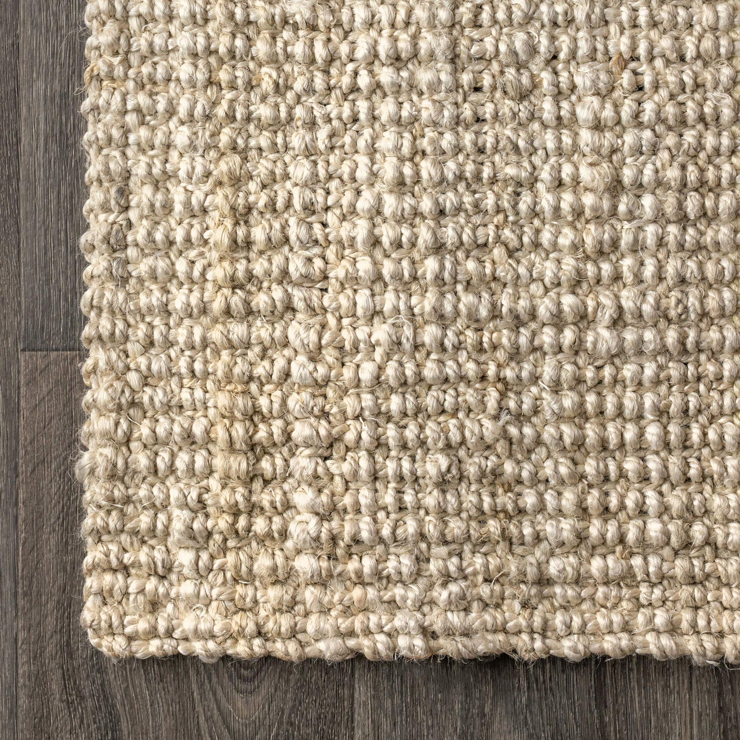 JONATHAN Y Hiro Hand Woven Chunky Jute Ivory Indoor Area Rug, 5x8, Bohemian, Transitional, Easy-Cleaning for Living Room, Bedroom, Kitchen, Pet Friendly, Non-Shedding (NFR103A-5)