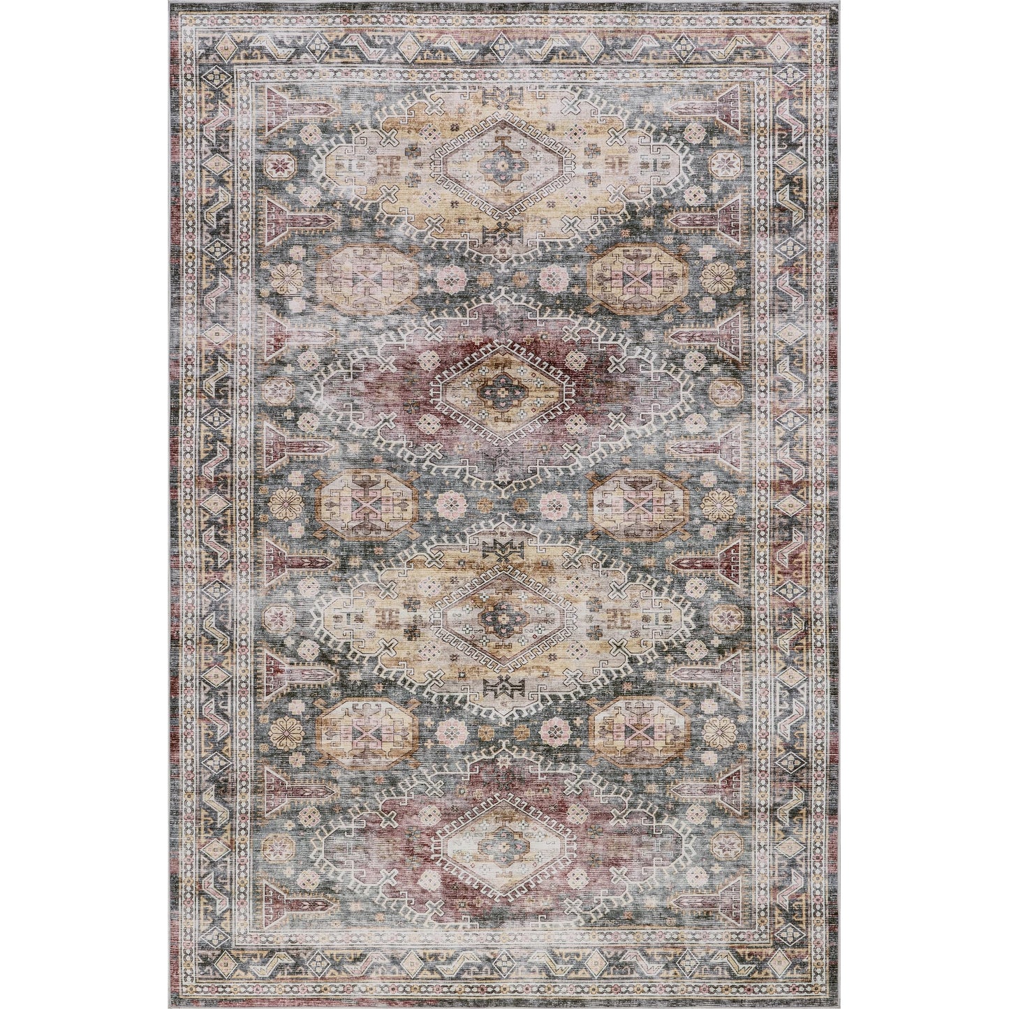 nuLOOM Splashguard Rora Sage/Ivory, 8' x 10', Soft and Cozy, High Traffic, Stain Resistant, Easy Clean, Durable, Machine Washable Area Rug for Bedroom, Living Room, Dining Space, Den, Foyer, Entryway