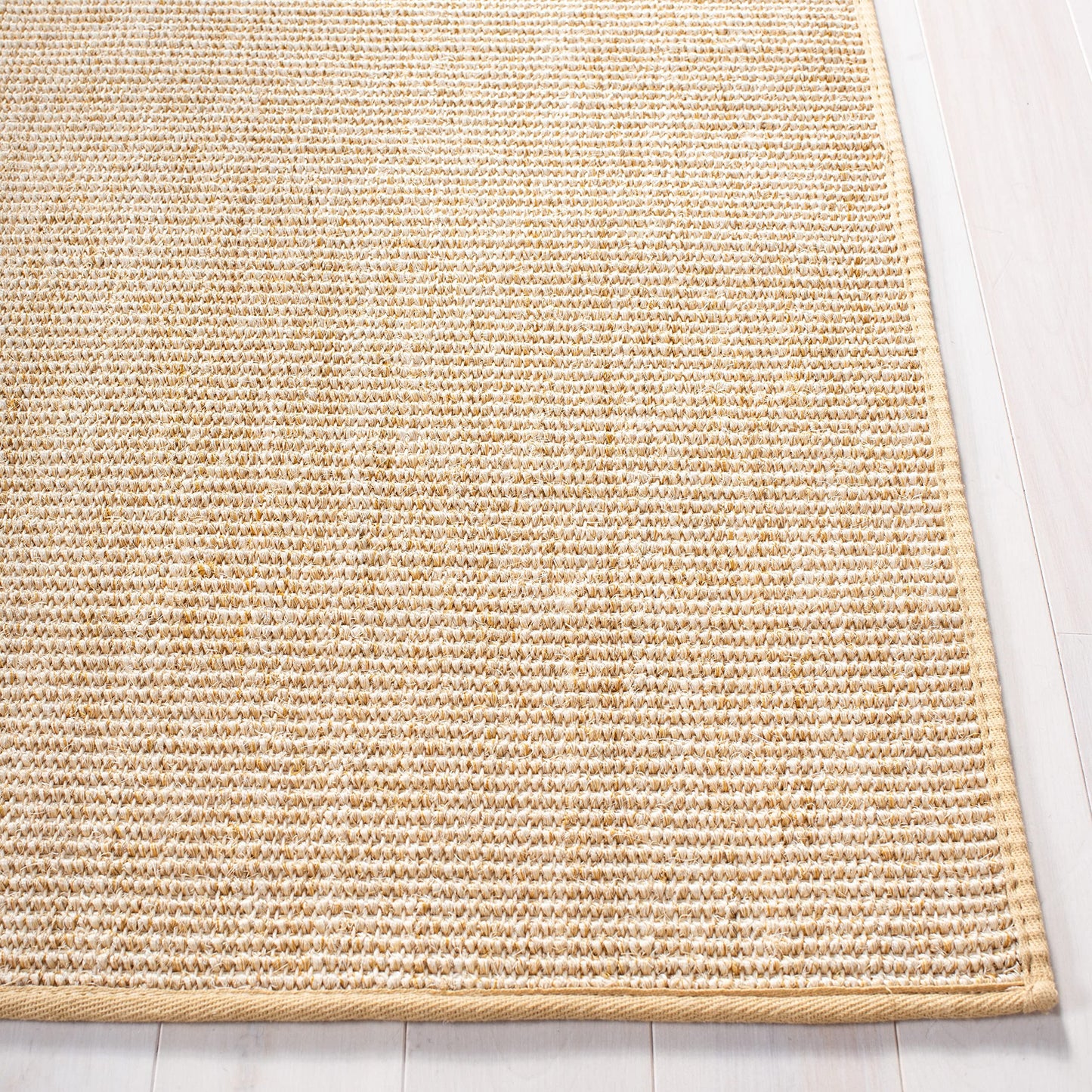 Martha Stewart x SAFAVIEH Area Rug Collection - 6' x 9', Beige & Ivory, Sisal & Jute, Farmhouse Style, Ideal for Living Room, Bedroom, Office, Dining Space (MSR9501C)
