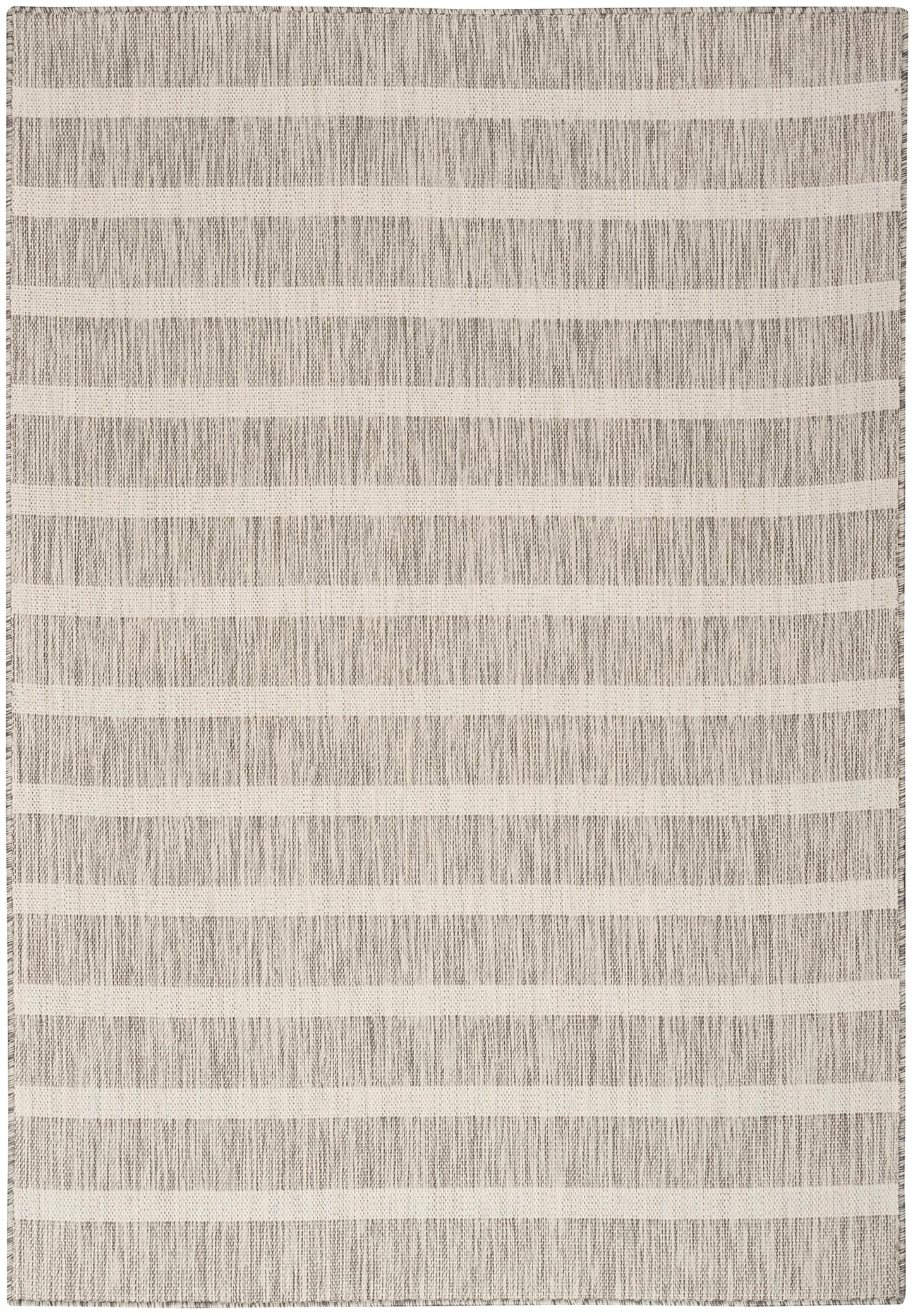 Nourison Home Positano Grey Ivory 5' x 7' Area Rug - Easy Clean, Non Shedding, Bed Room, Living Room, Dining Room, Kitchen (5' x 7')