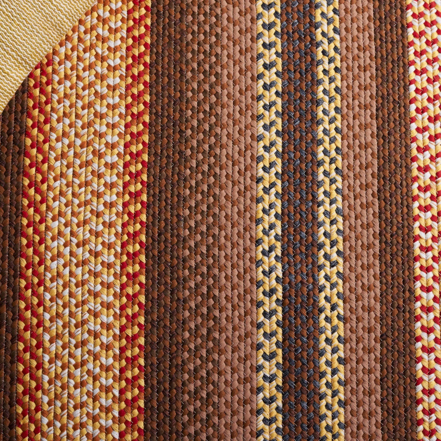 SAFAVIEH Braided Indoor/Outdoor Area Rug 5x8, Brown & Light Brown BRD313T