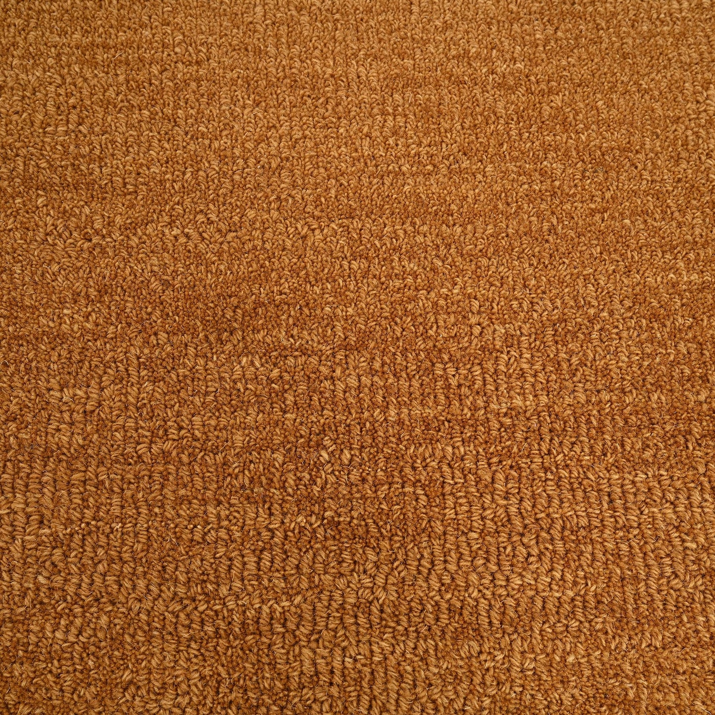 Restoration and Renovation Scalloped Hand-Tufted Wool Area Rug 5' x 8' – Thick, Soft, Plain Textured Carpet for Living Room, Bedroom, – Wavy Edge Accent Rugs with Cotton Backing – Burnt Orange