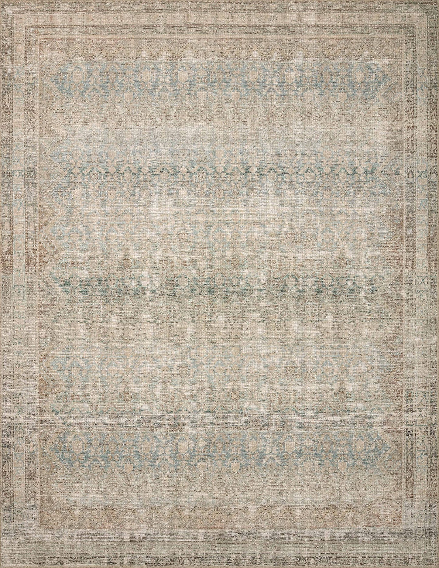 Loloi Angela Rose Aubrey Collection AUB-03 Jade/Natural 10'-0" x 14'-0", .19" Pile Height, Area Rug