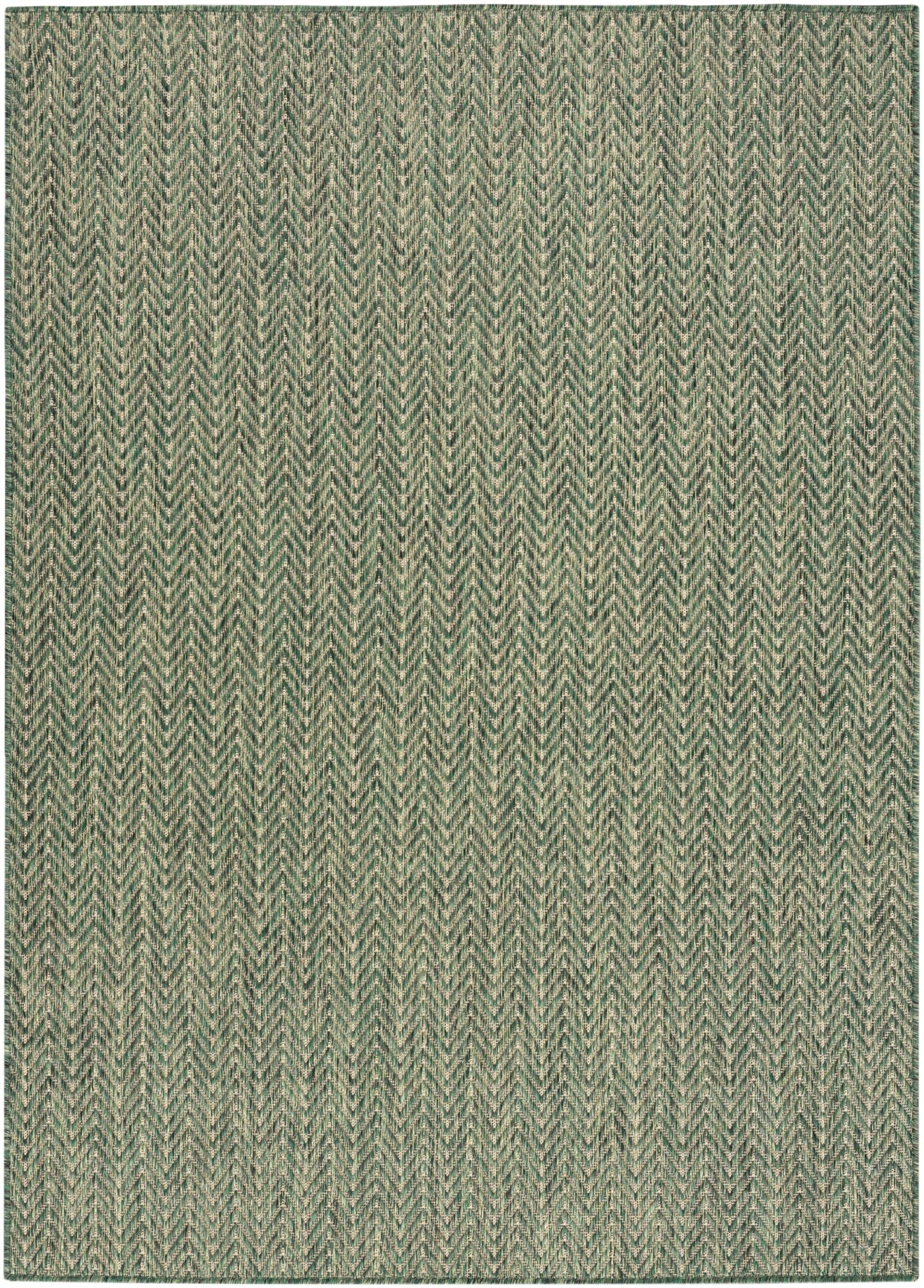 Nourison Home Horizon Indoor/Outdoor Green 4' x 6' Area Rug - Easy Clean, Non Shedding, Bed Room, Living Room, Dining Room, Kitchen (4' x 6')