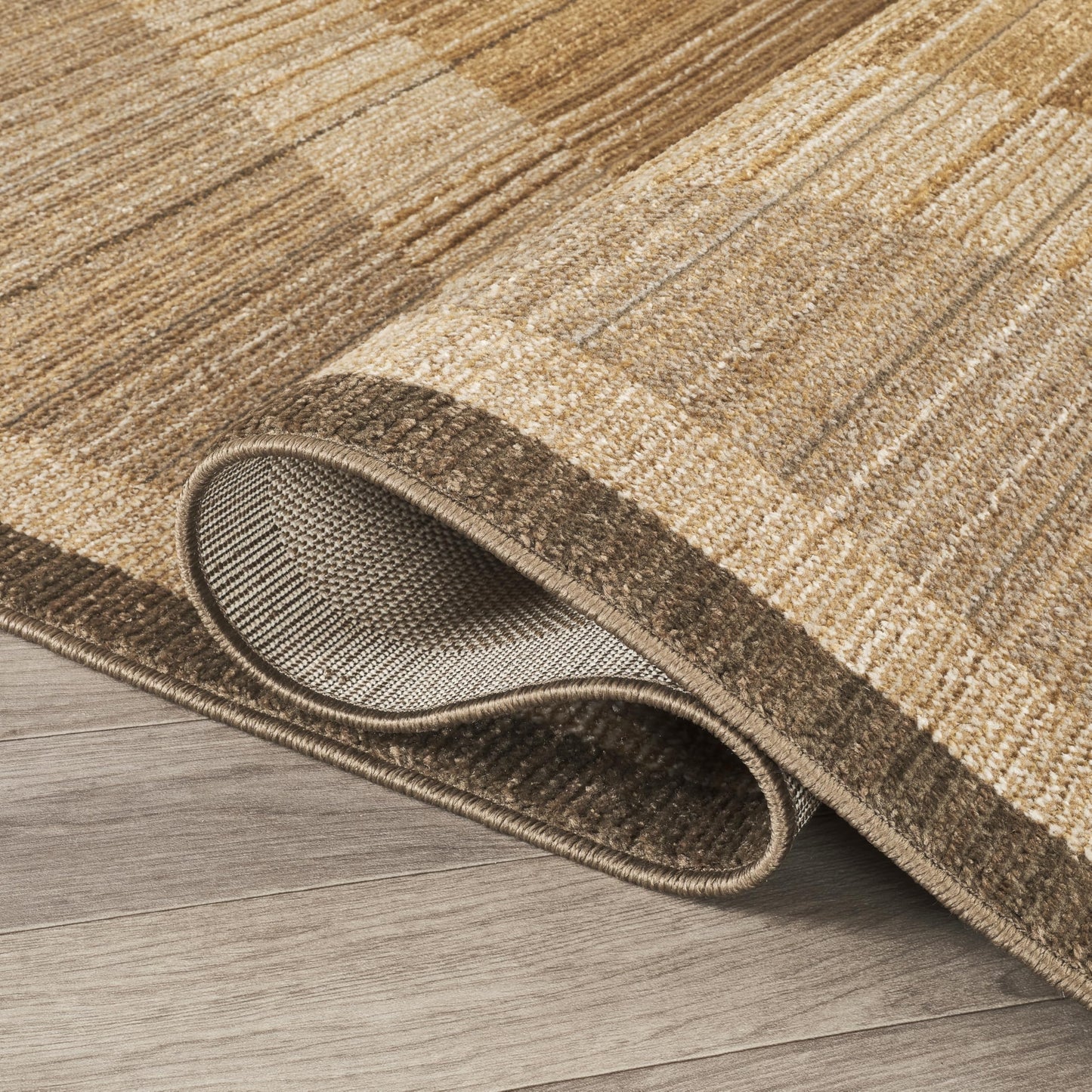 Abani Evelyn Collection Multi Area Rug - 5'3" x 7'9" - Grid Fade Pattern, Non-Shedding - Easy to Clean, Durable for Living Rooms, Dining Rooms & Bedrooms, Pet & Kid Friendly