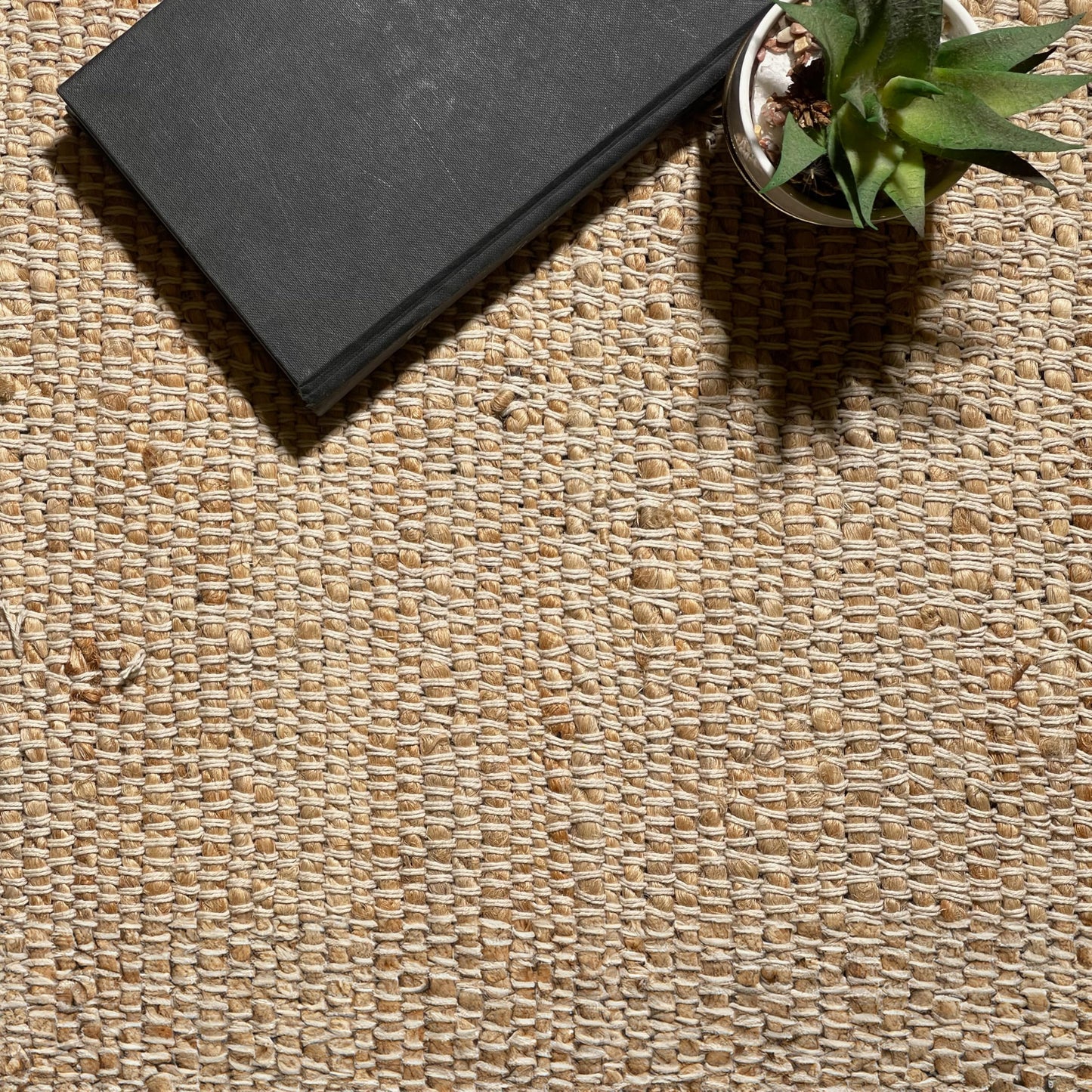 Chardin home 2x5 Jute Cotton Hand Woven Runner Rug, Natural Jute Braided Hallway mat, Boho, Rustic, Farmhouse, Vintage, Reversible Natural Fiber Rugs for Bedroom, Living Room, Kitchen,entryway