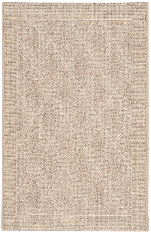 SAFAVIEH Palm Beach Collection Accent Rug - 2' x 3', Sand, Sisal & Jute Design, Ideal for High Traffic Areas in Entryway, Living Room, Bedroom (PAB351A)
