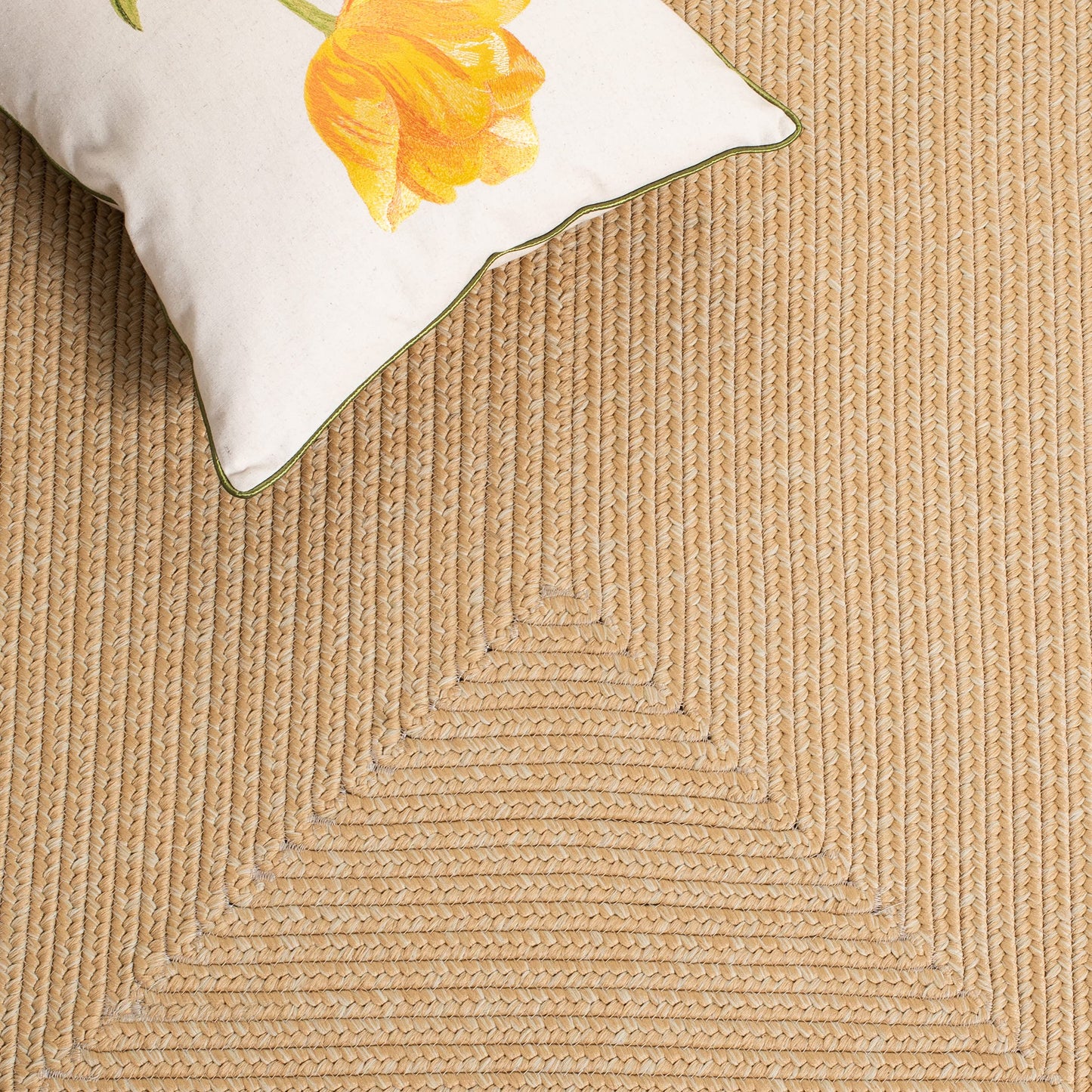 SAFAVIEH Braided Indoor/Outdoor Accent Rug 2x3, Beige & Tan BRD315D