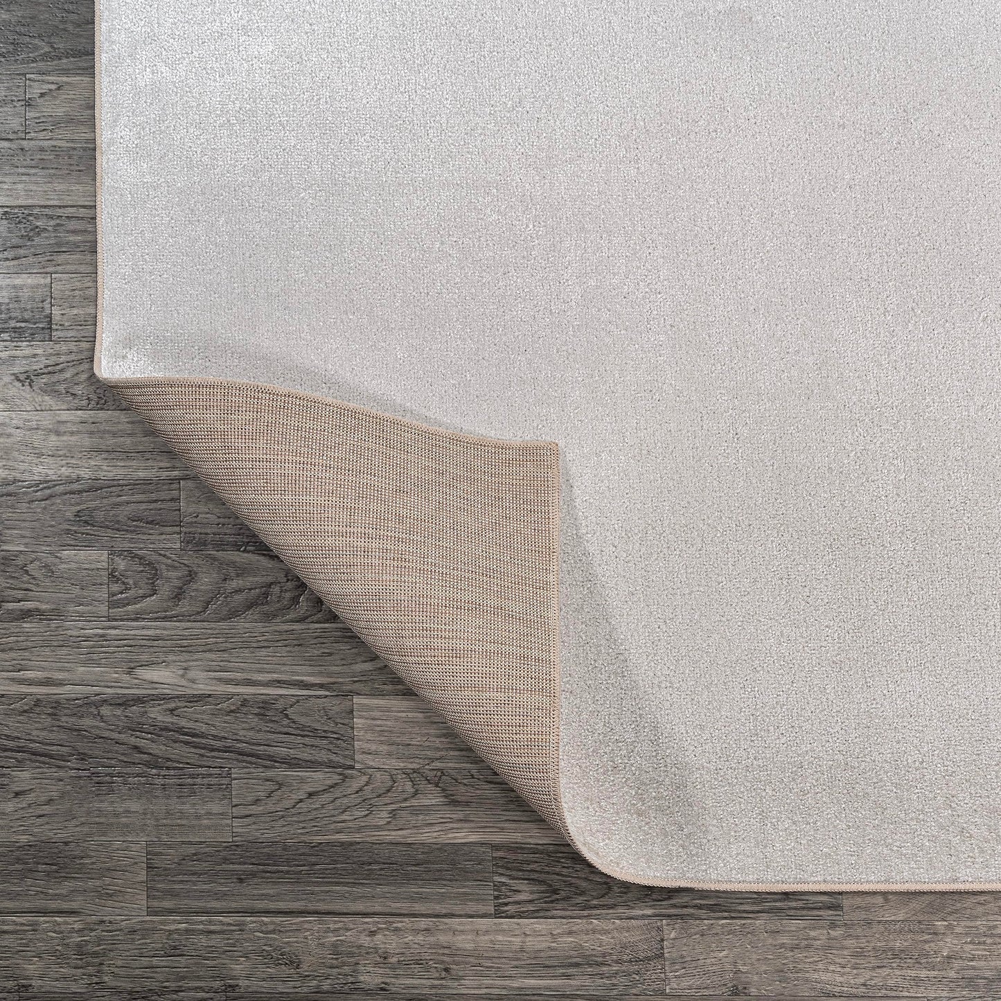 JONATHAN Y Machine Washable Light Gray Indoor Area Rug 4X6 ft, Twyla Classic Solid Low-Pile for Living Room, Bedroom, Kitchen, Office, Easy-Cleaning, Pet-Friendly, Non-Shedding WSH300C-4