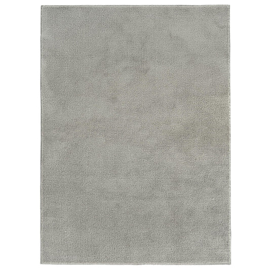 Garland Rug Clayton Plush 5 ft. x 6 ft. Basic Utility Area Rug Gray