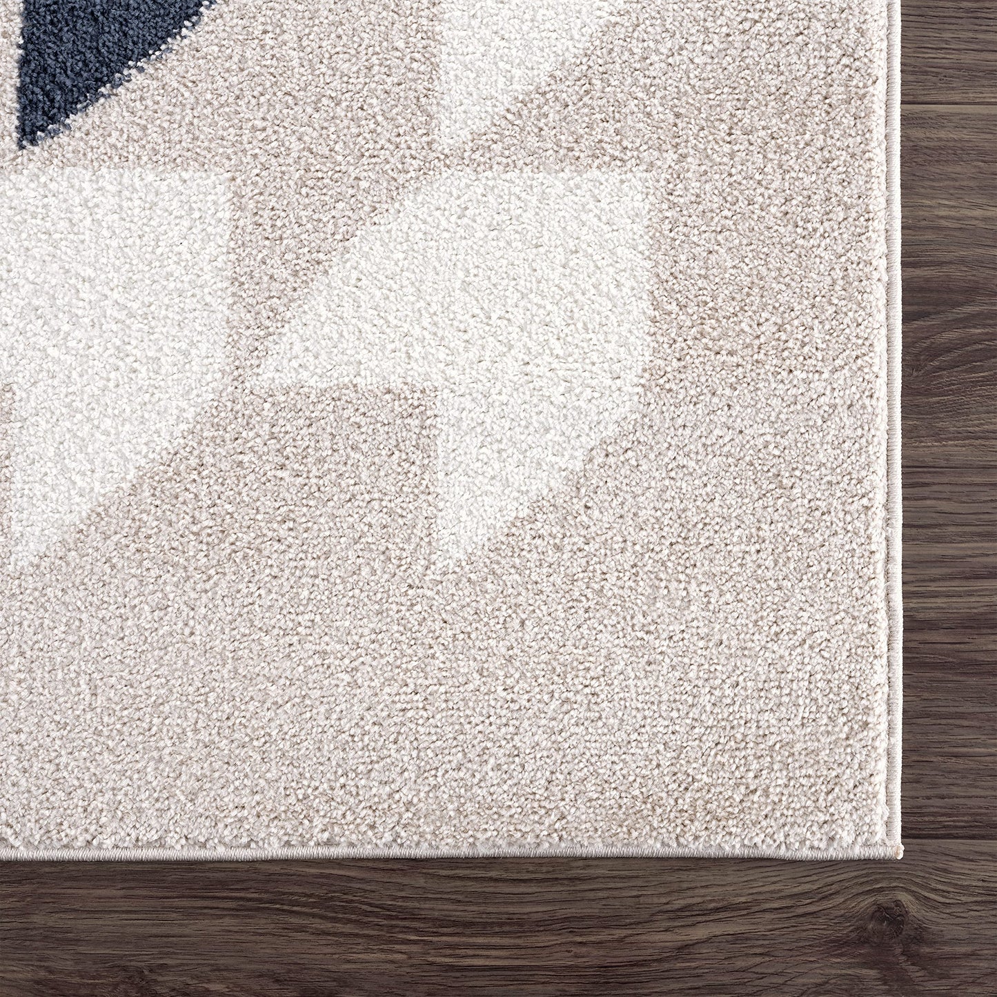Abani Rugs Cream and Pink 5 ft. x 8 ft. Contemporary Rug