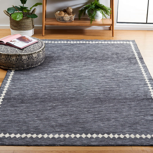 SAFAVIEH Washable Rug Easy Care Collection - 5' x 8', Grey & Ivory, Easy to Clean, Ideal for Living Room, Bedroom, Dining Space (ECR110F)