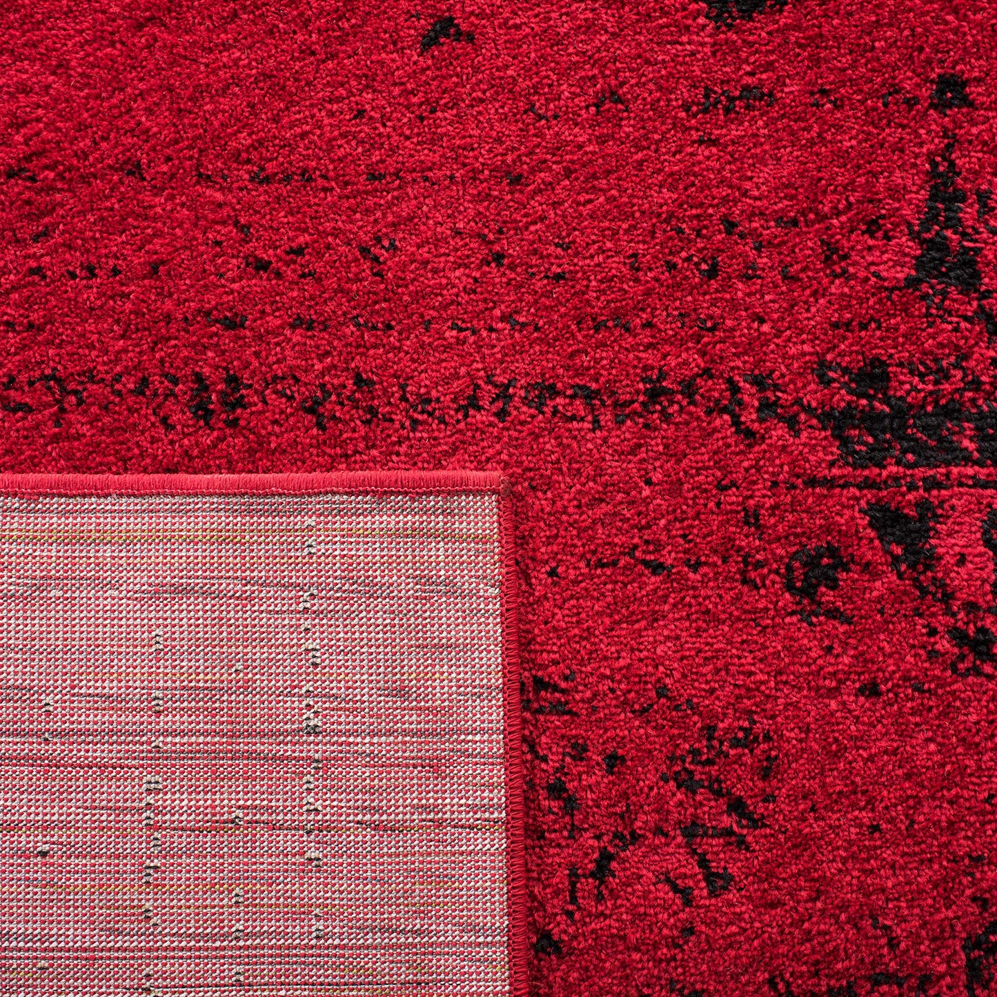 SAFAVIEH Adirondack Collection Accent Rug - 4' x 6', Red & Black, Oriental Distressed Design, Non-Shedding & Easy Care, Ideal for High Traffic Areas in Entryway, Living Room, Bedroom (ADR101F)